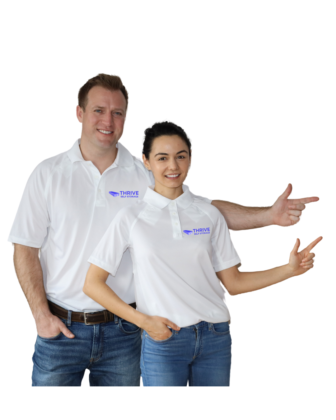 Thrive Self Storage facility with drive-up storage units and clear signage